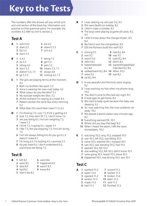 oxford english grammar test